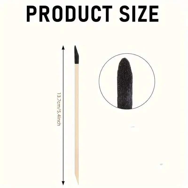 10/20pc Dual-Purpose Sanding Sticks - Precision Frosted Tips & Flat Head - Ideal for Crafts & Model Making Qme