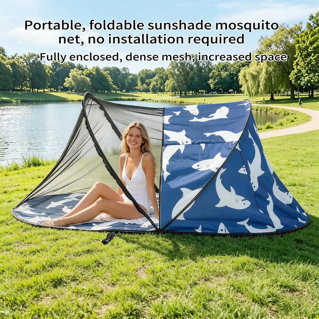 Camping Tent Quick-Opening Portable Breathable Folding Tent Easy Setting Up Protection Net For Indoor Outdoor Garden Yard Qme