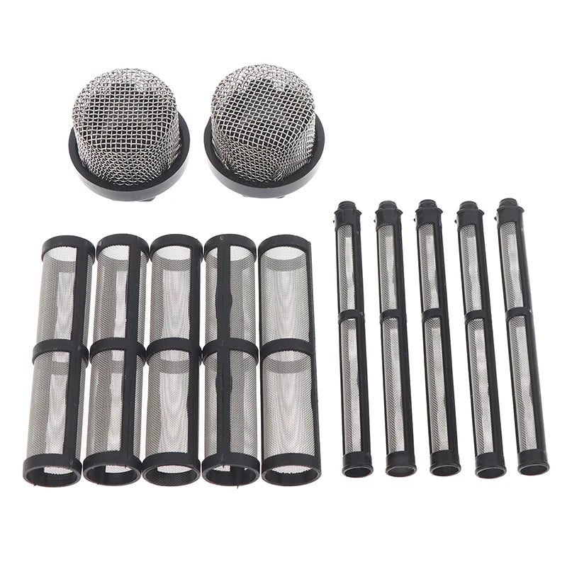 1Set 246384 287032 Airless Spray Filter Screen Kit Filter Element For Graco 390 395 490 495 595 695 Sprayers Replacement Parts Qme 12pcs