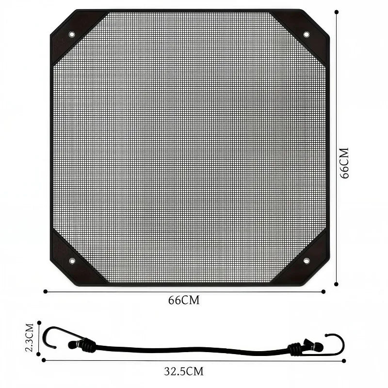 Universal Outdoor Air Conditioner Cover Windproof Design Ventilation Qme 1Pc