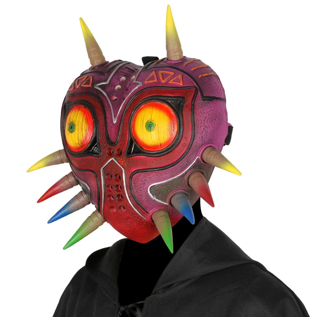 Majoras Mask Legend Funny Novelty Latex Mask Scary Realistic Face Mask Halloween Cosplay Costume Props Adults Qme