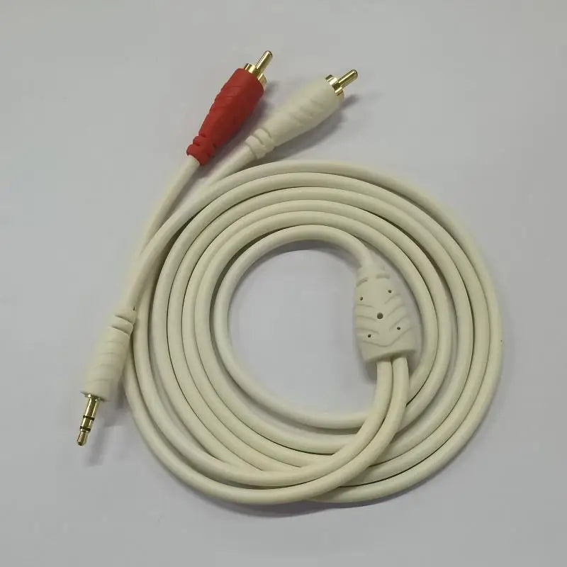 2 RCA Male Audio Cable Gold Plated Wide Compatibility Car Stereo Home Qme
