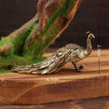 Peacock Ornament Home Decor Statue Figure Brass Chinese Handicraft Qme Copper