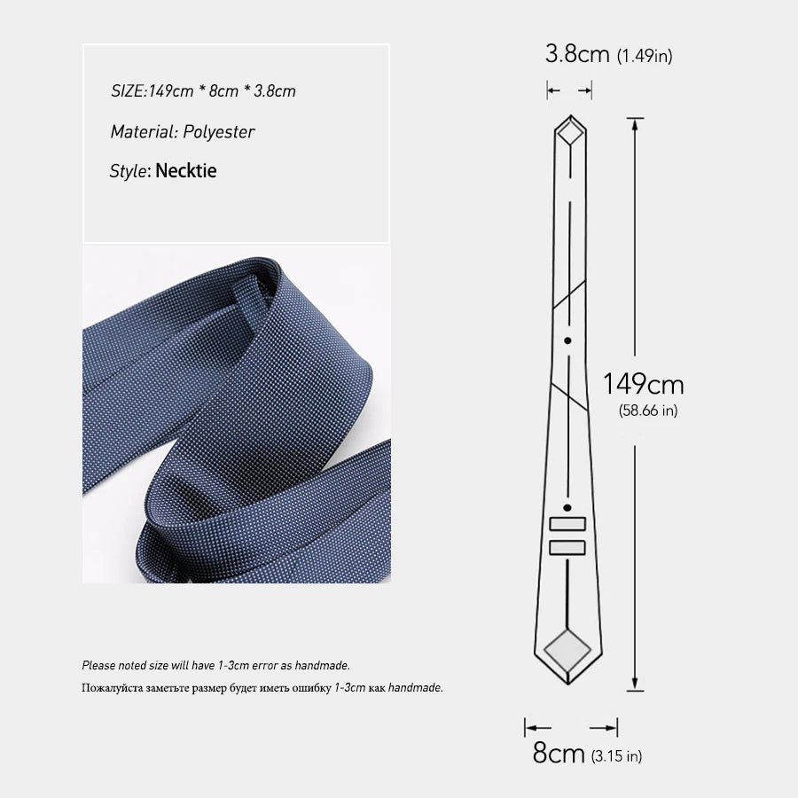 IHGSNMB Men Tie Fashion Classic Business Necktie Mens Casual Ties Qme