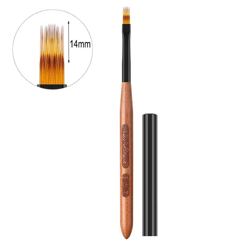 Gradient Nail Art Brush Acrylic Ombre Pen Dly UV Gel Brushes Painting Qme Leisi
