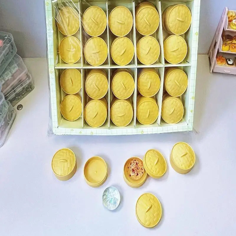 Cute Mini Soup Dumpling Stress Relief Toy Crystal Bun Slow Rebound Qme Default Title