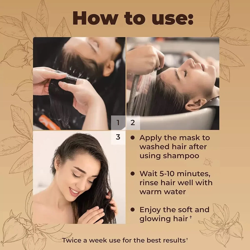 Collagen Hair Treatment Deep Repair Conditioning Argan Oil Hair Mask Essence for Dry Damaged Hair 200ml/500ml Qme
