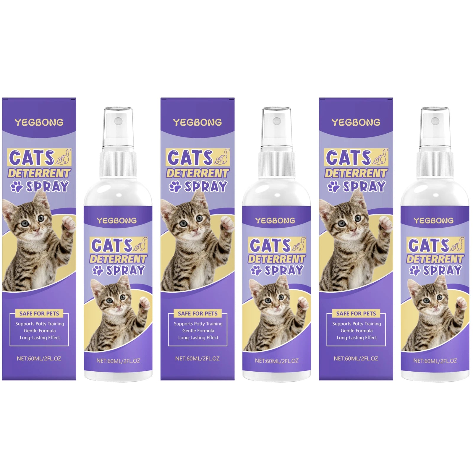 Pet Toilet Training Spray Induce Cat Pee Positioning Defecation Correct Bad Habit Reduce Scratching Behavior Cat Training Spray Qme 3 x 60ml Boxed