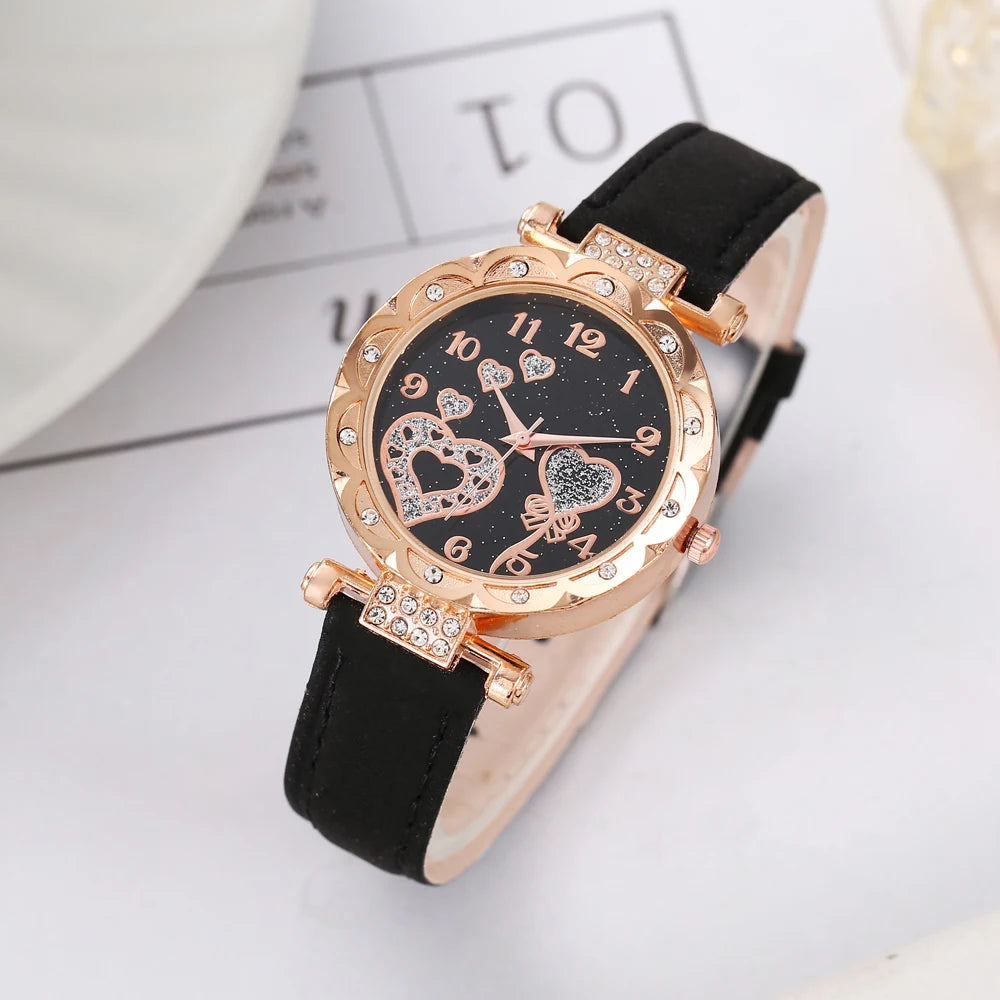 Fashionable and minimalist belt watch for women, casual student quartz women's watch manufacturer, 1pcs and set Qme 1pcs 1