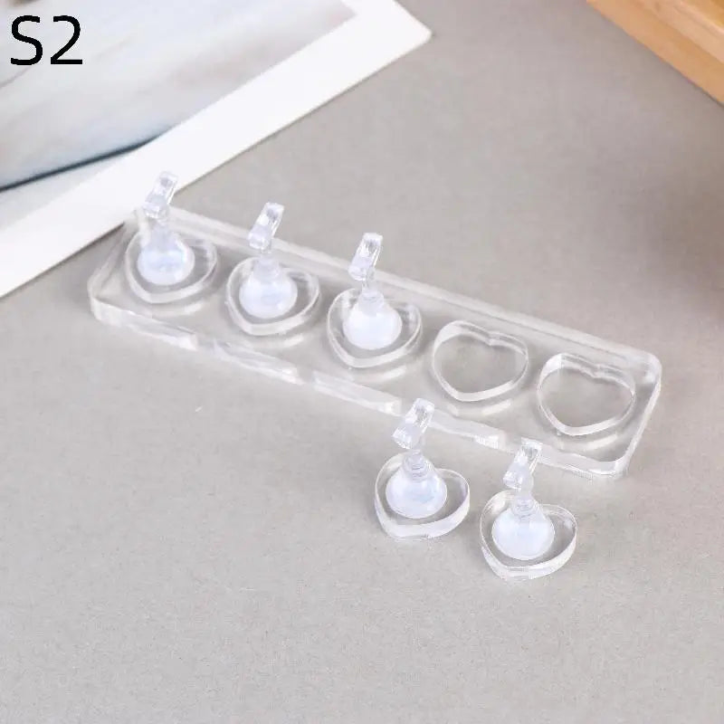 Non-magnetic Nail Display Acrylic Stand Tips Holder Practice Qme S2