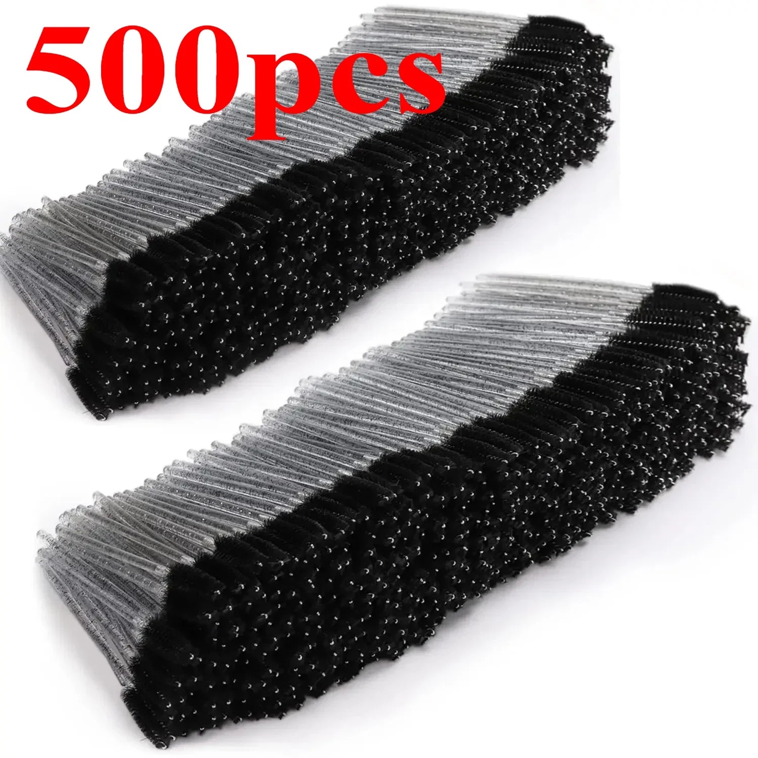 Wholesale 100/500/1000pcs Spoolies for Eyebrow Beauty Tools Eye Lash Extension Colorful Disposable Mascara Wands Eyelash Brush Qme Black 500pcs