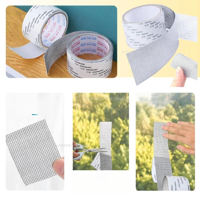 1ps Easy-to-Apply Waterproof Window Screen Repair Tape – Keep Mosquitoes Out with Our Anti-Insect, Self-Adhesive Mesh Patch Qme
