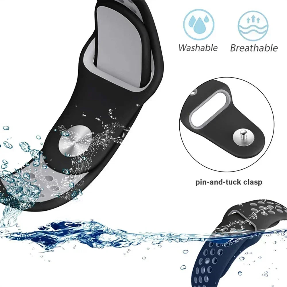 20mm 22mm Watch Strap for Samsung Galaxy Watch 6 5 4 3 Classic 47mm 43mm Pro 45mm 40mm 44mm Silicon Bracelet Huawei GT/3/2 Band Qme