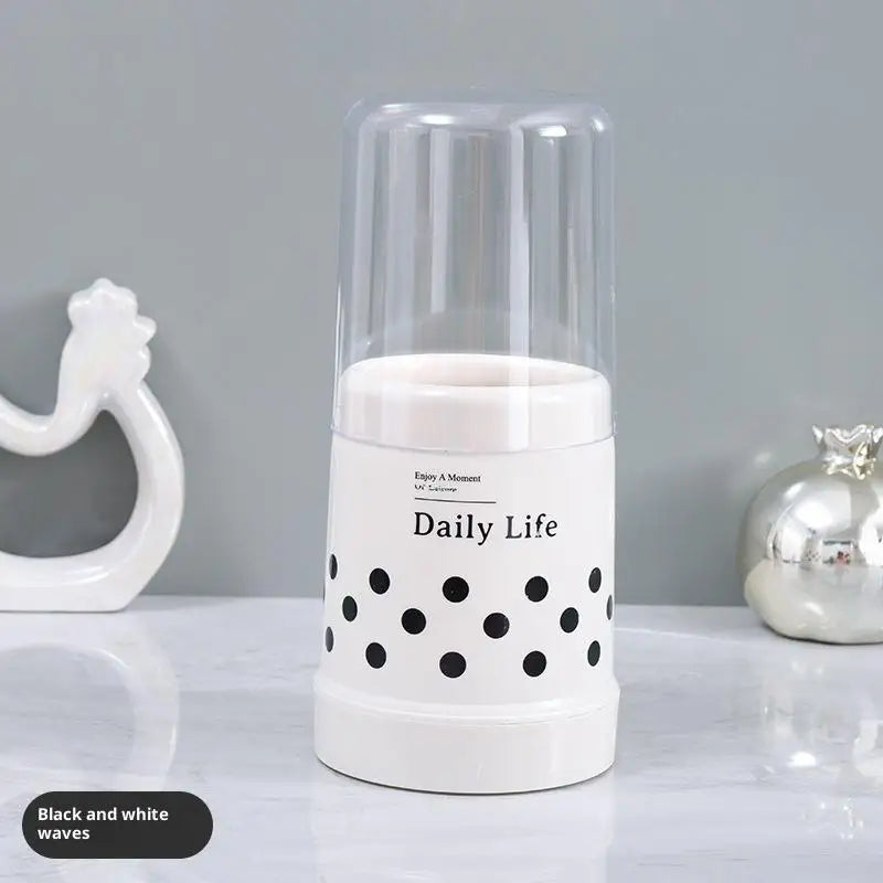 Dustproof Chopstick Bucket Lid Kitchen Tableware Spoon Storage Box Qme 3