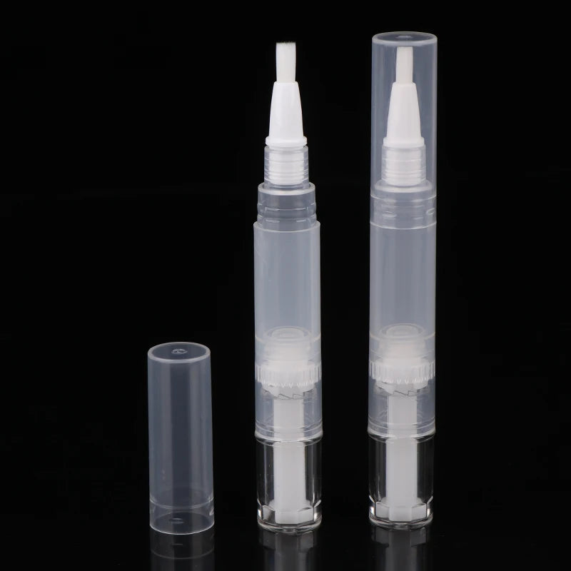 5 Refillable Nail Oil Pen Brush Tip Empty Applicator Cuticle Eyelash Qme