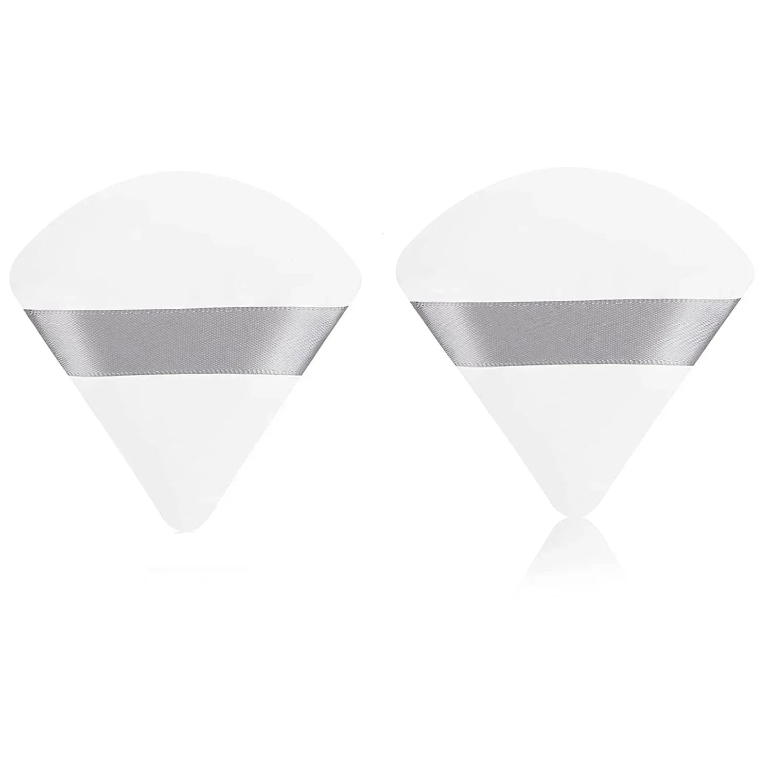  Soft Makeup Puff Hypoallergenic Precision Sponges Foundation Concealer Cruelty-free Finger Sponge Puff Beauty Makeup Tools Qme 2pcs-White