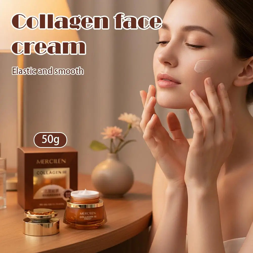 Collagen Firming Soothing Essence Face Cream Delicate Firming Balanced Skin Fine Lines Korea Skincare Products Skin Care Qme