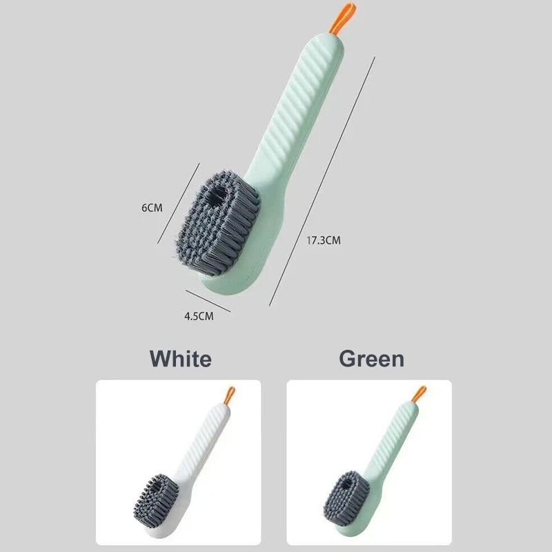 Household Soft Bristled Liquid Shoe Brush Special for Shoe Washing Long Handle Shoe Brush Clothing Brush Deep Cleaning Tools Qme