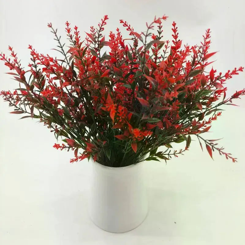 1Pcs Bridal Bouquet Household Products 34cm Artificial Flower Plastic Lavender Fake Plant Wedding Home Garden Decoration Qme