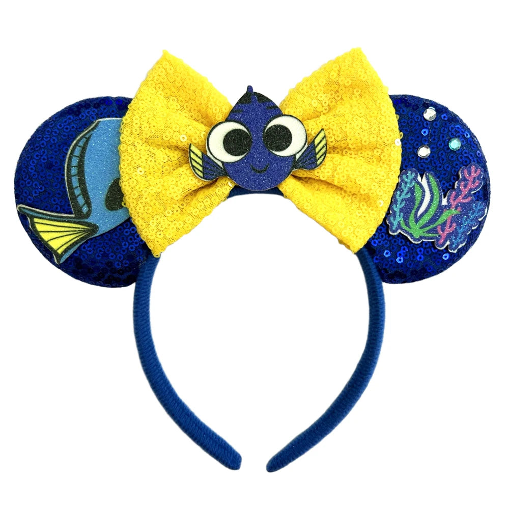 Newest Finding Nemo Inspired Mickey Ears Headband Party Cosplay Decoration Costume Party Gift For Girls/Adults Festival Headwear Qme Headband 2