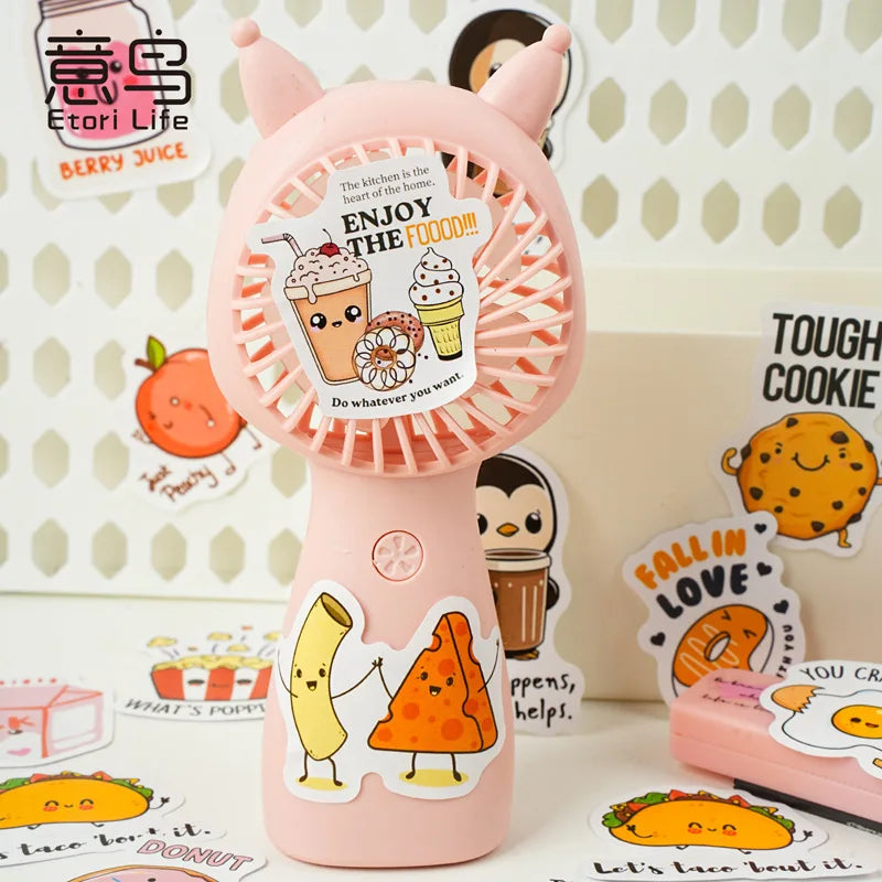 30 Sheets/Box Self-adhesive Sticker Kawill Dessert Character Creative Hand Tent Collage Material DIY Card Cup Sealing Sticker Qme
