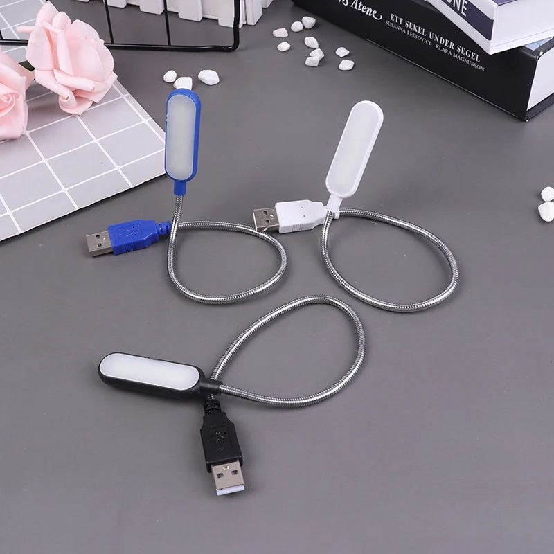 Mini USB LED Light 6 Book Flexible Reading Lamp Portable Night Power Qme