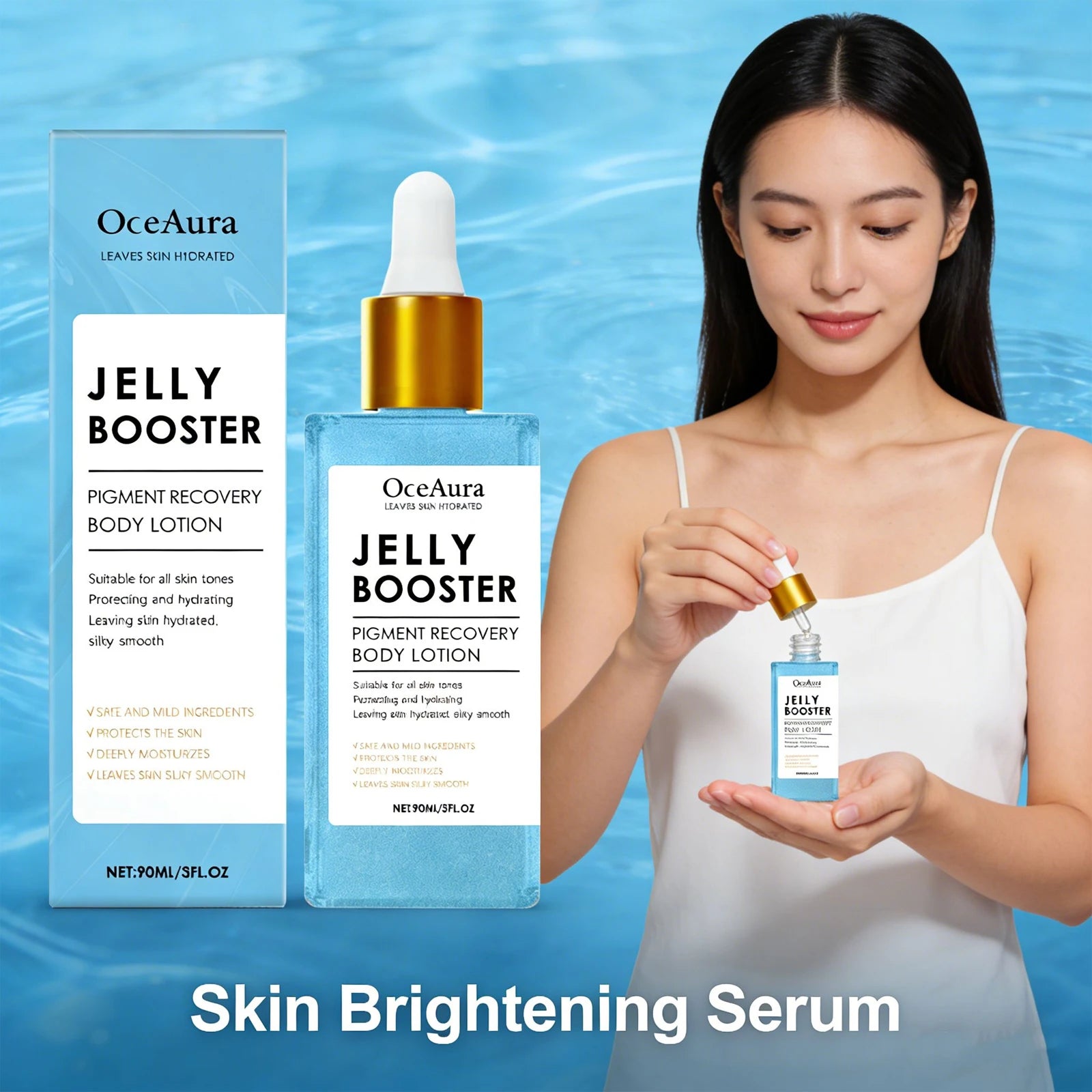 Korean Niacinamide Serum Facial Moisturizing Body Oil Improve Dry Rough Dull Smooth Fine Line Rejuvenate Skin Lightening Essence Qme