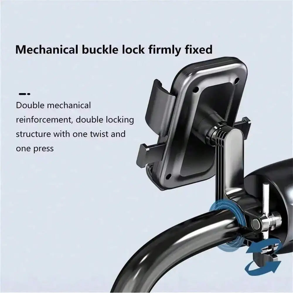 Rotating Bicycle Motorcycle Phone Holder Suitable Outdoor Cycling Qme