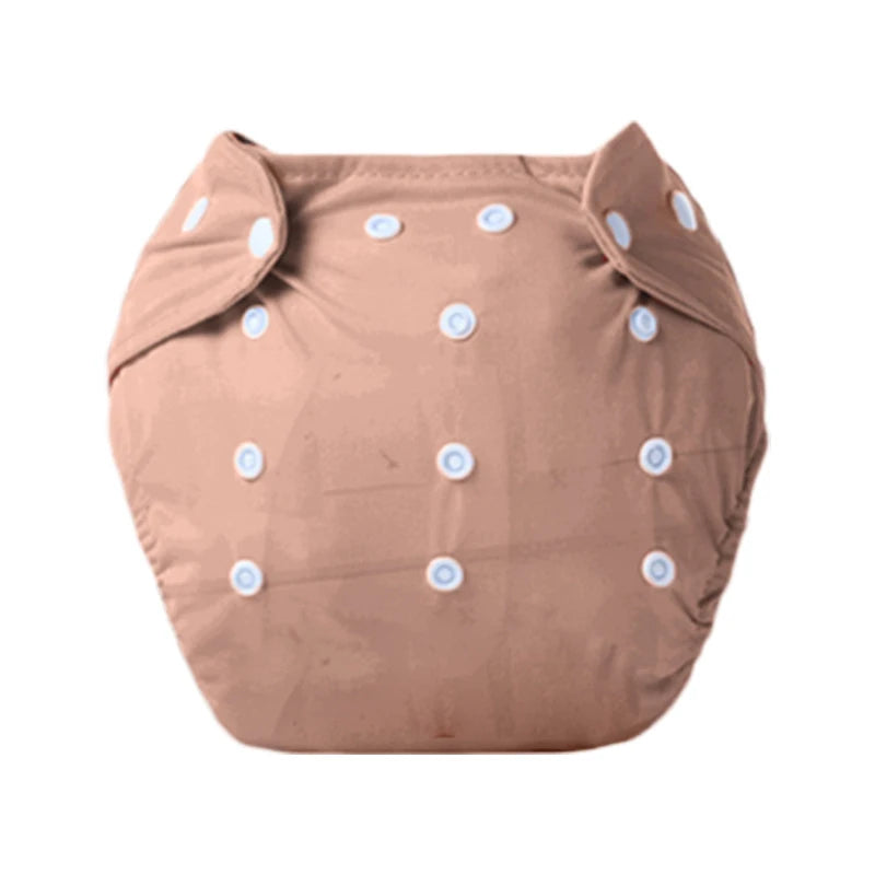 Baby Training Pants Buttons Diaper Baby Underwear Summer Washable Breathable Diaper Pants Baby Diapers Cotton Learning Trousers Qme Khaki