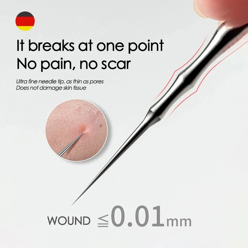 Acne Blackhead Removal Needles Pimples Clip Tweezers Beauty Artifact Qme