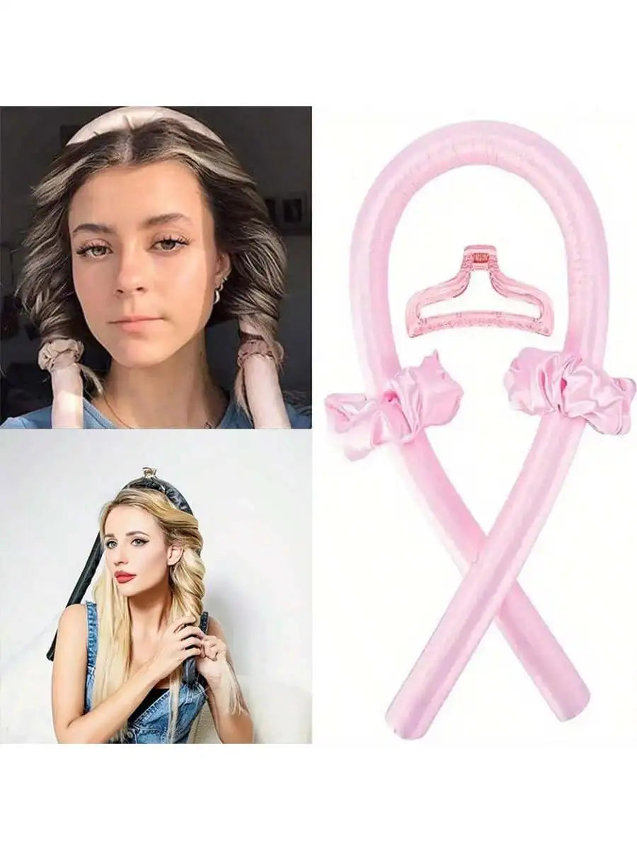 Heatless Curler Long Hair DIY Lazy Create Beautiful Curly Without Qme