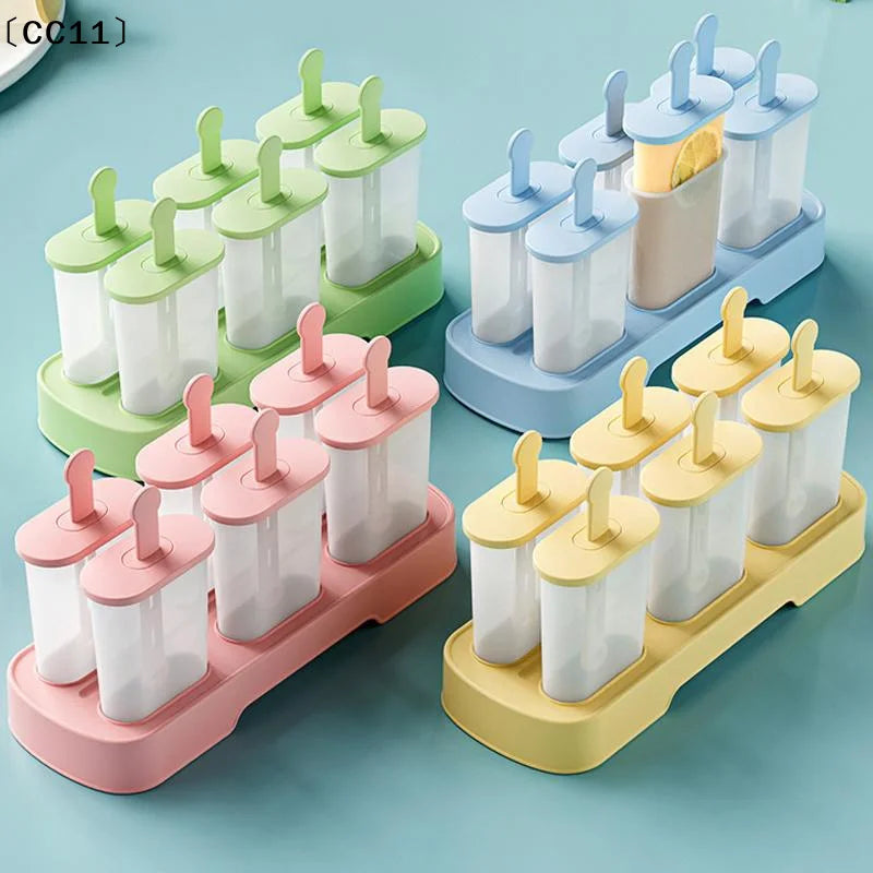 6 Popsicle Molds Ice Maker Reusable Mold Easy-release Homemade Cream Qme