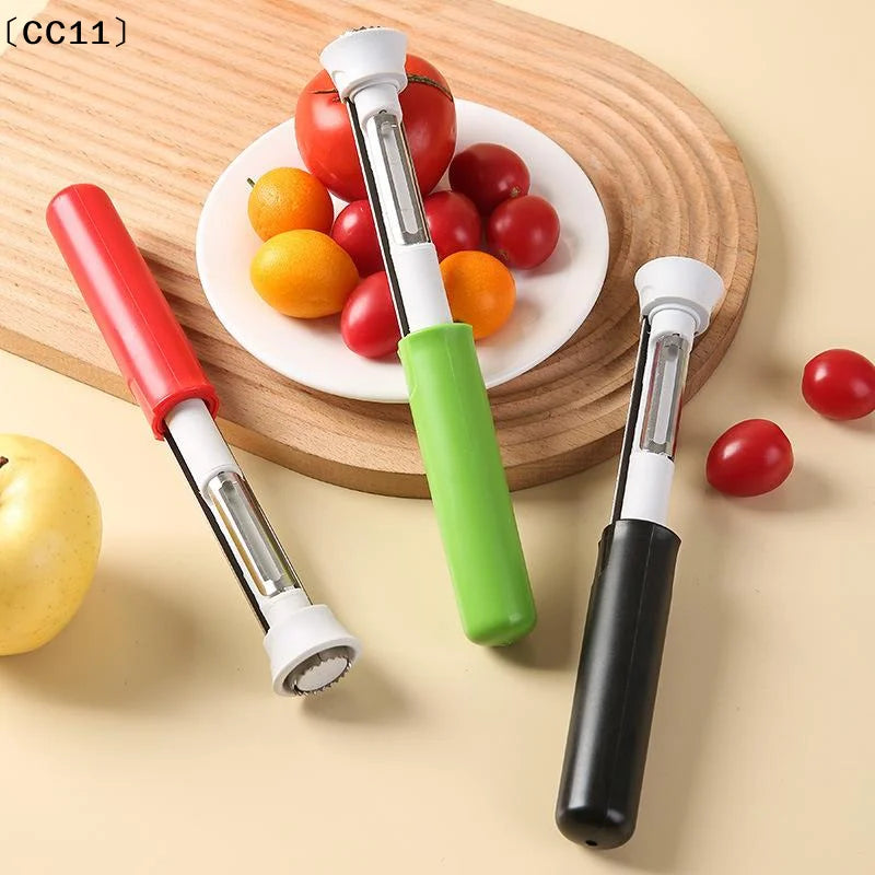 Stainless Steel Rust-proof Fruit Peeler Anti Slip Handle Qme