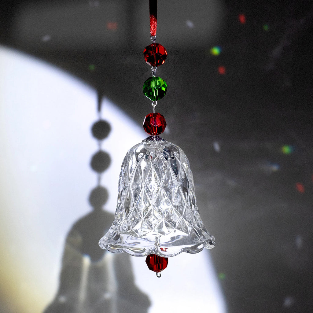 Red Transparent Crystal Wind Chime Multi-Purpose Window Wind Chime Ornament Bell Suncatcher Pendant Window Hanging Decorations Qme
