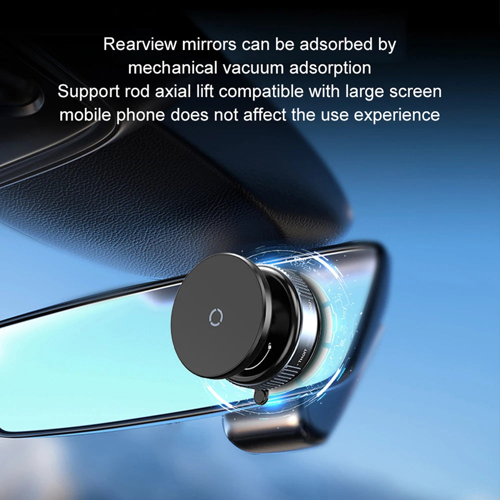 Magnetic Vacuum 360° Rotatable Car Moblie Phone Holder Universal GPS Navigation Stands For Car/Gym/Mirror/Shower/Smooth Surface Qme