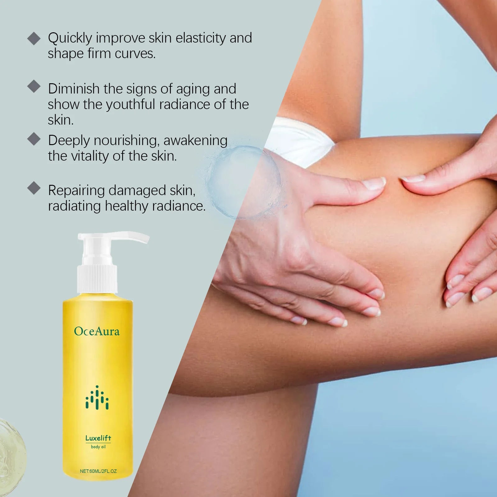 Body Firming Oil Moisturizing Lifting Improve Dry Rough Dullness Smooth Nourishing Brightening Tightening Massage Body Care Oil Qme