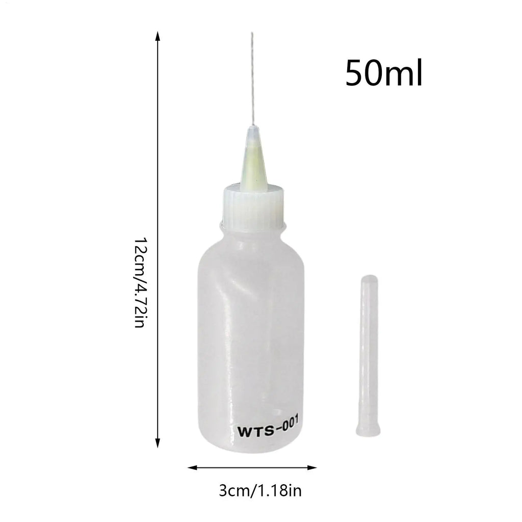Needle Tip Applicator Bottle Needle Oiler Precision Tip Quilling Tool Squeeze Bottle Portable Leakproof Liquid Dropper Bottles Qme