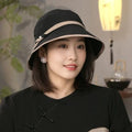 Fashion Wide Brim Face Covering Sun Hat Lightweight Foldable Bucket Caps Quick Drying Versatile Style Fisherman Hat Outdoor Qme Black