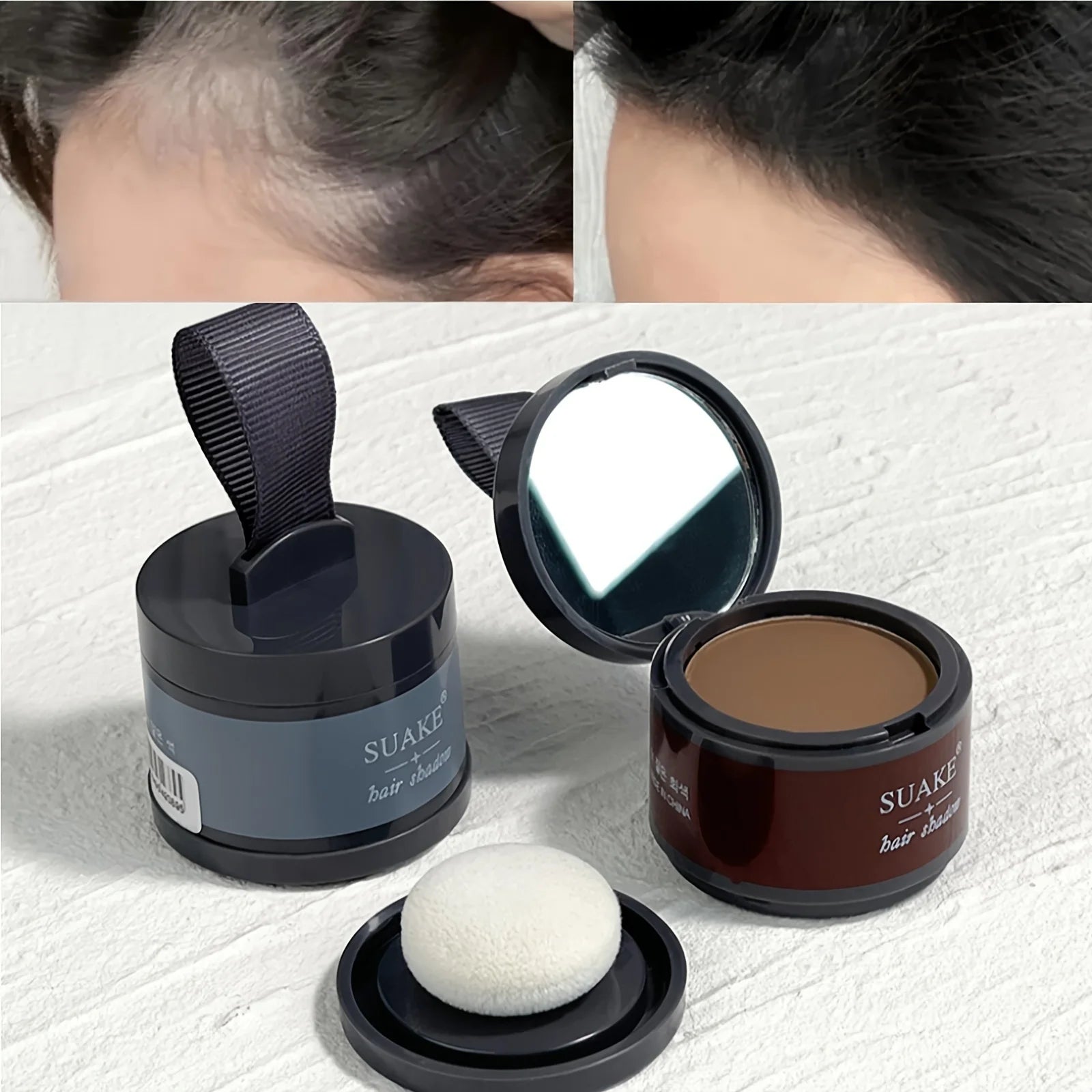 1pc Hair Line Powder Black Brown Root Cover Up Natural Instant Waterproof Hairline Shadow Powder Hair Concealer Coverage 4colors Qme