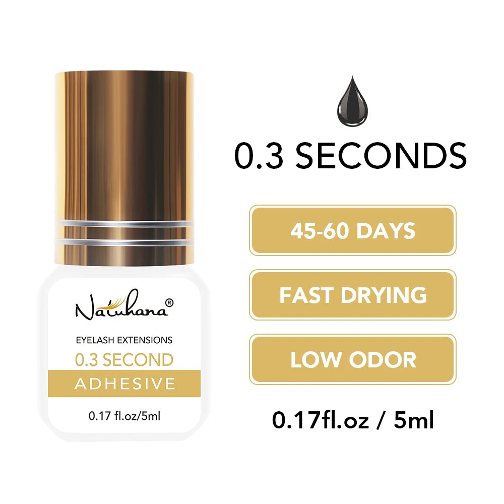 NATUHANA False Eyelash Glue Waterproof Eye Lash Cosmetic Tools Qme 0.3S 5ml