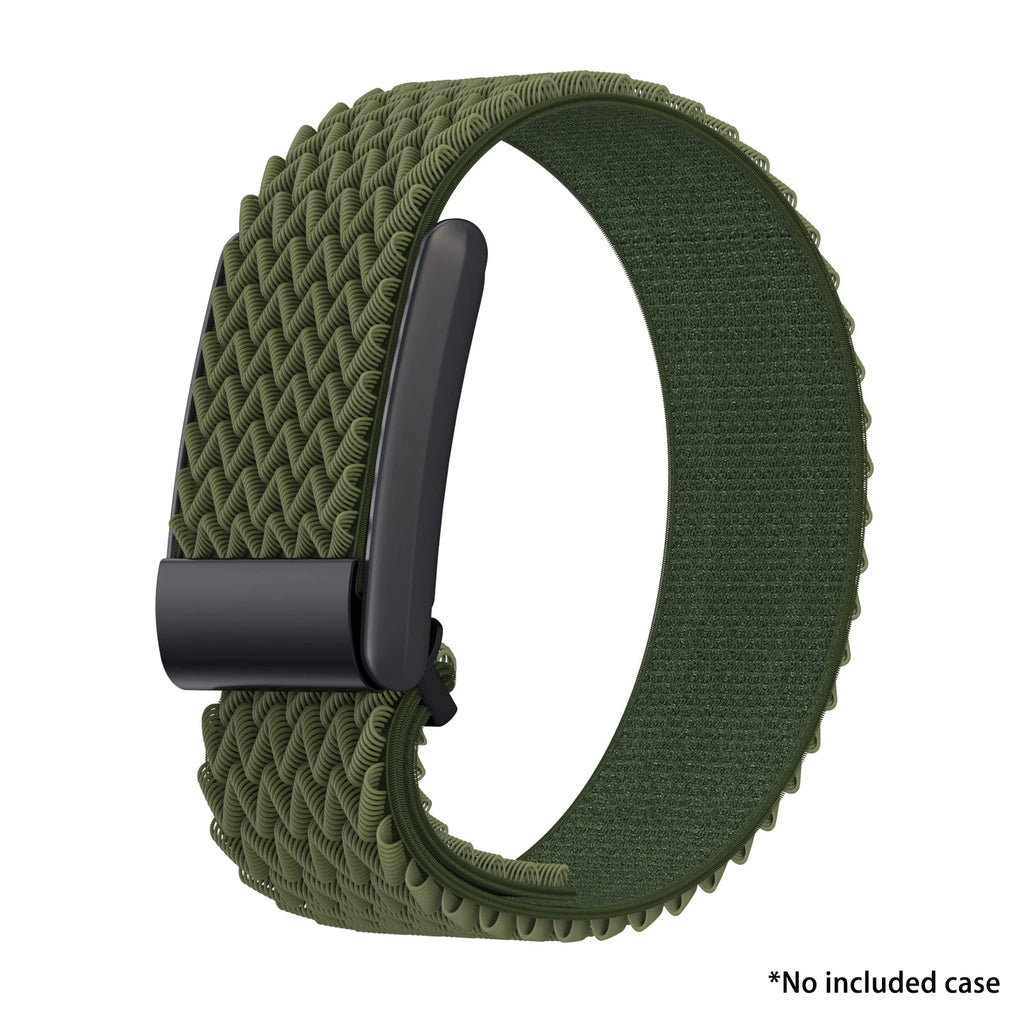 Nylon Fitness Band Soft Adjustable Strap For Whoop 4.0 Bands Breathable Sports Wristband for Whoop 4.0 Band Qme AGreen Not included Sensor
