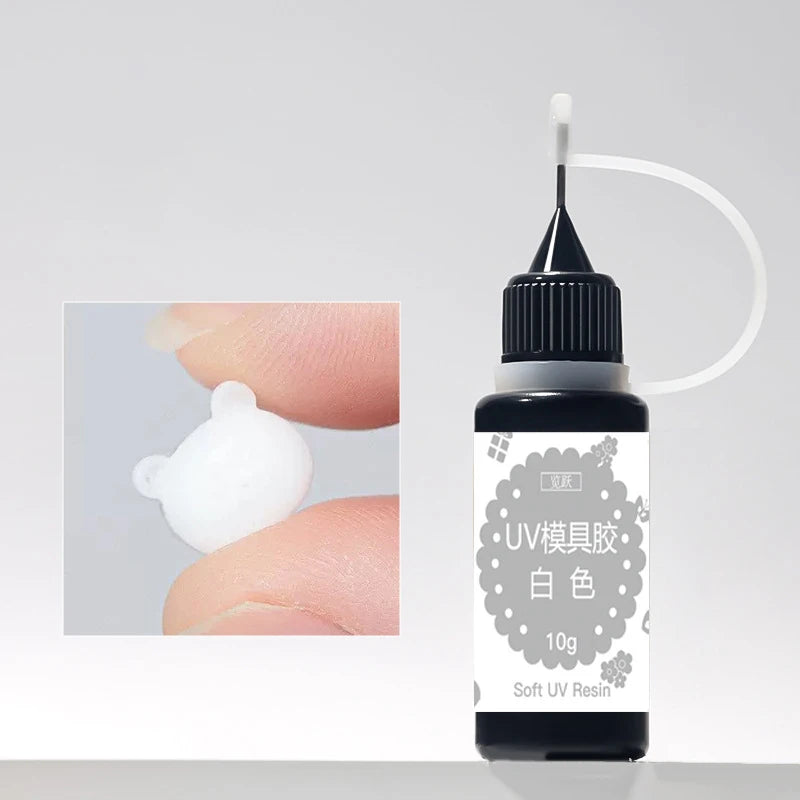 Carved Gel Nail Mold UV Crystal Glue Translucent 3D Acrylic Tool Qme White