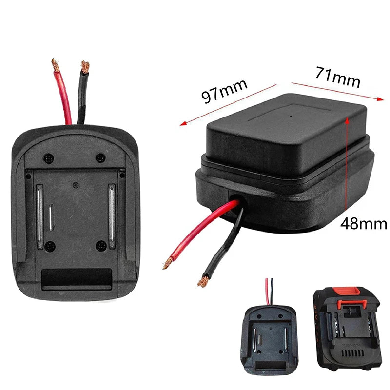 1Pc For MT 18V/21V Li-ion Battery Adapter DIY Battery Cable Connector Output Adapter BL1830 BL1840 BL1850. Qme
