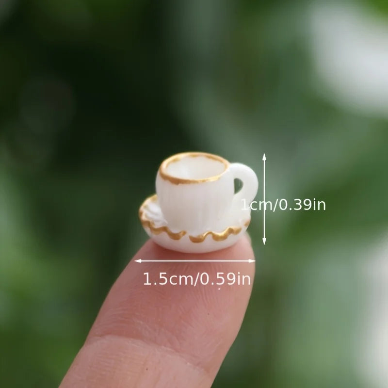 20pcs Miniature Coffee Cup Models,Durable Home Decor, Suitable for Cafes Decoration, Offices And Outdoor Decoration Qme