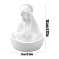 Mother Mary Statue Holy Virgin Figure Prayer Rosary Holder Christmas Qme White China Mainland