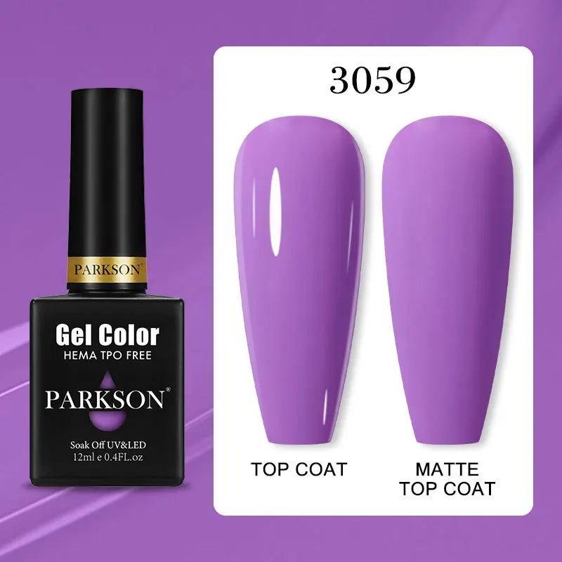 Parkson Colorful Nail Gel Polish Lacquer Soak Off UV LED Long Lasting