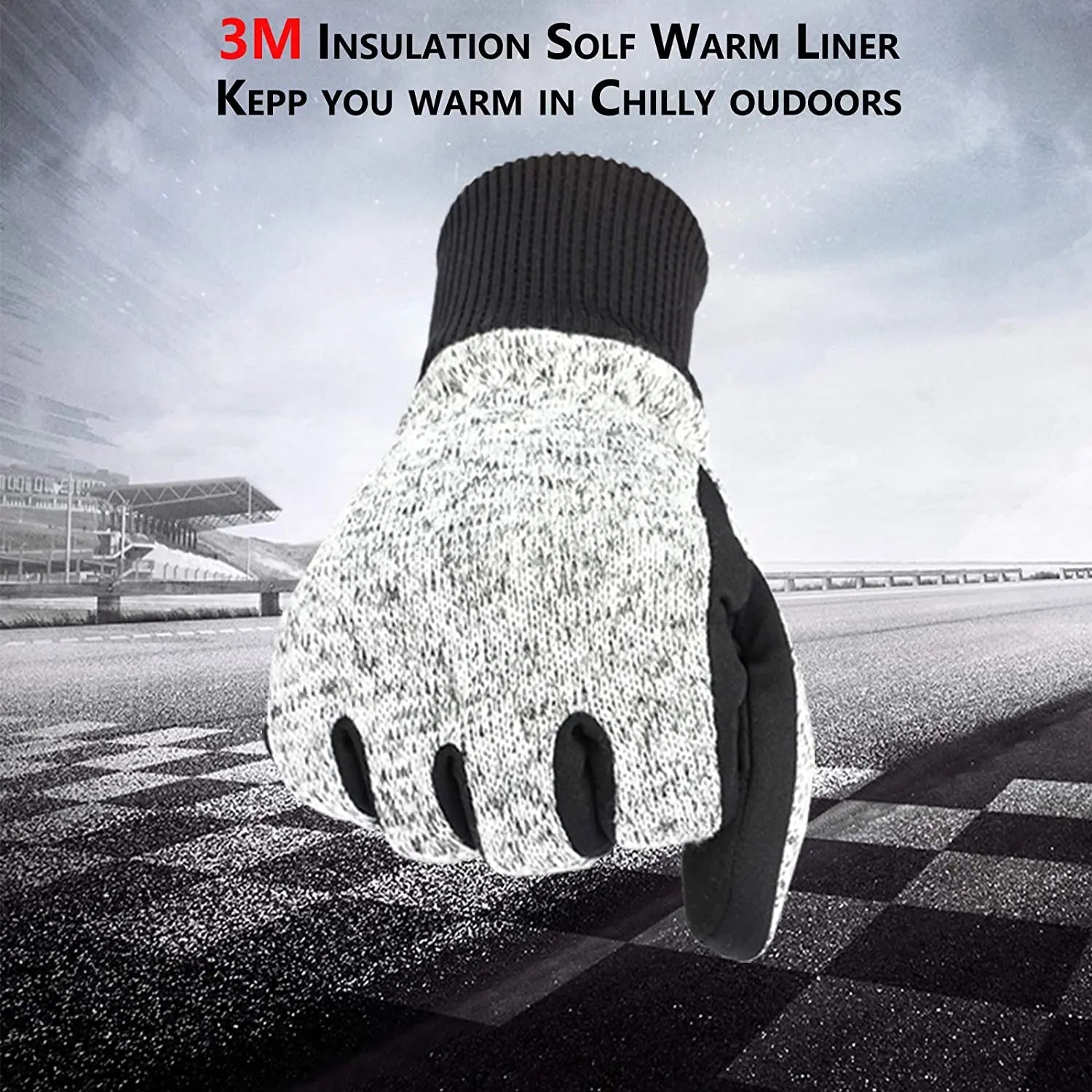 Winter Gloves -20℉ Thinsulate Thermal Gloves Cold Weather Warm Gloves Running Gloves Touchscreen Bike Gloves for Men Women Qme