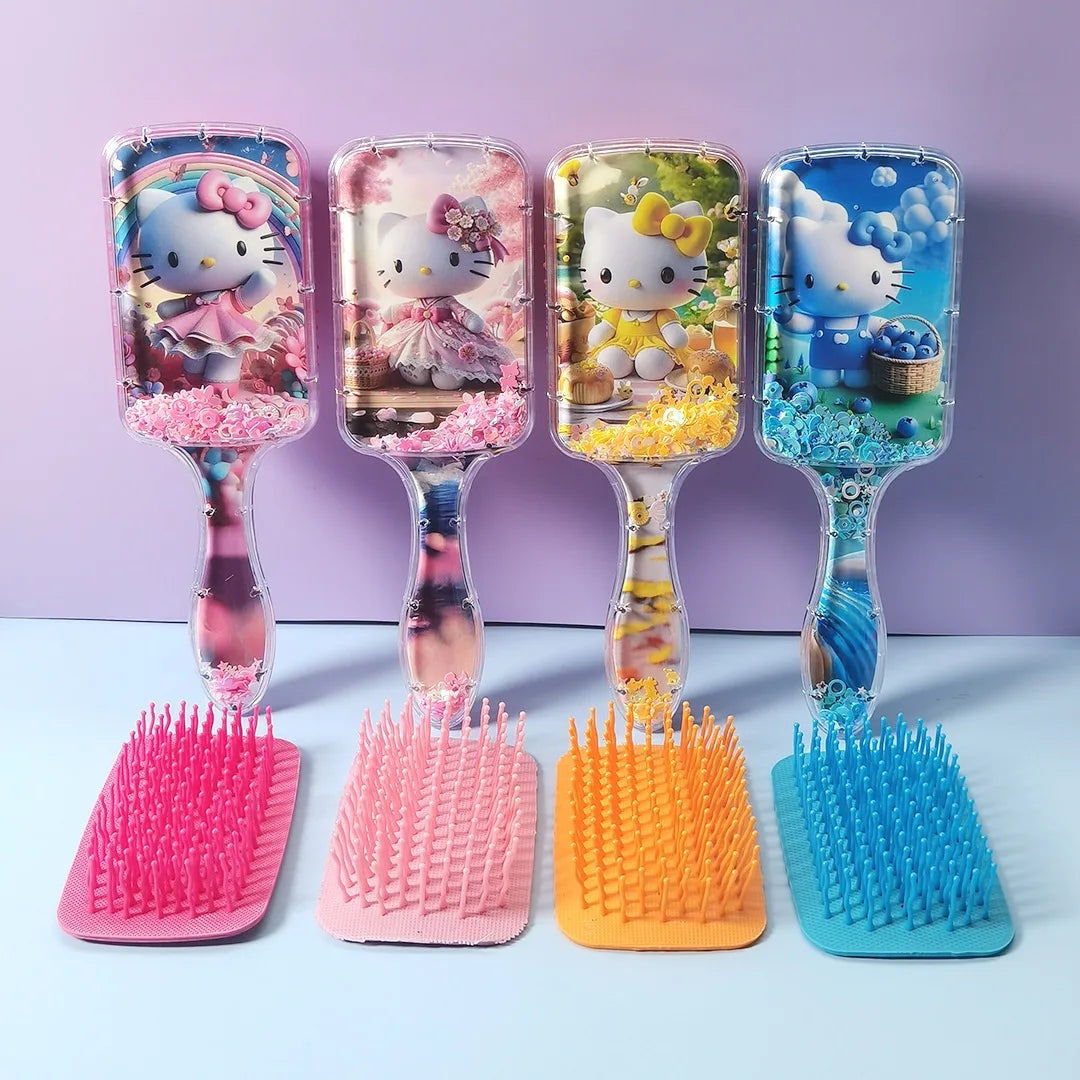 Hello Kitty Kuromi Comb Student-style Square Long-handled Cushioned