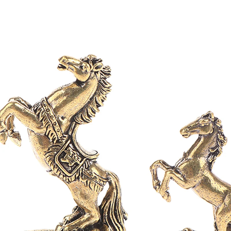 Bronze Horse Desktop Decoration Living Room Tea Table Sculpture Qme