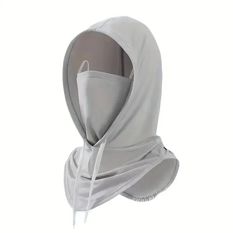 1PC Summer 360 Degree Lightweight Cooling Hood Sun Protection Shroud Mask for Outdoor Activities Fishing Surfing Cycling Hiking Qme Grey